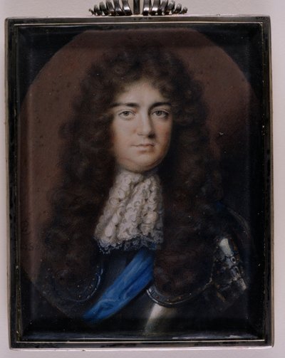 Porträtminiatur von Christopher Monck, 2. Herzog von Albemarle (1653-88), 1680 von Peter Cross